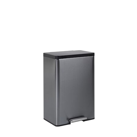 Rubbermaid Rubbermaid 12 gal Gray Stainless Steel Step-On Trash Can 2112520